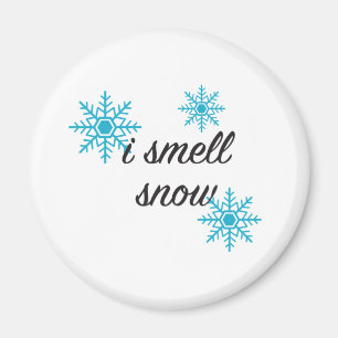 Ik Ruik Sneeuwflake Motif Magneet