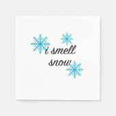 Ik Ruik Sneeuwflake Motif Servet (Voorkant)