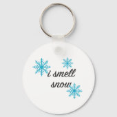Ik Ruik Sneeuwflake Winter Sleutelhanger (Voorkant)