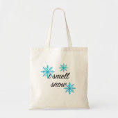 Ik Ruik Sneeuwflake Winter Tote Bag (Voorkant)