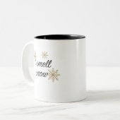 Ik ruik sneeuwvlok koffie Mok (Voorkant links)