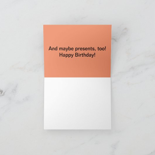 "Ik ruik taart!" Dog Nose Birthday-kaart Kaart (Binnen)