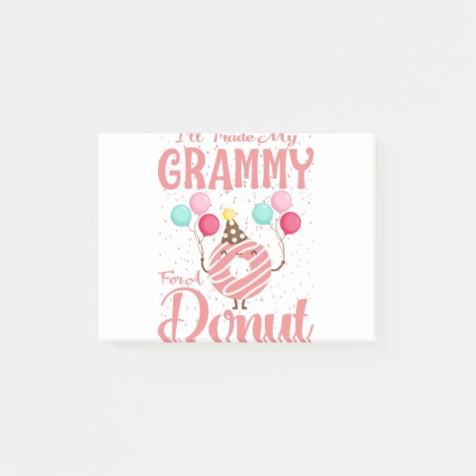 Ik ruil mijn oma in voor een donut post-it® notes (Voorkant)