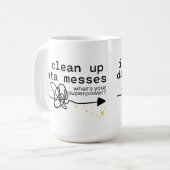 Ik ruim de puinhopen op koffiemok (Voorkant links)