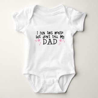 Ik run dit huis (DAD) Meisje Baby Onsie Romper