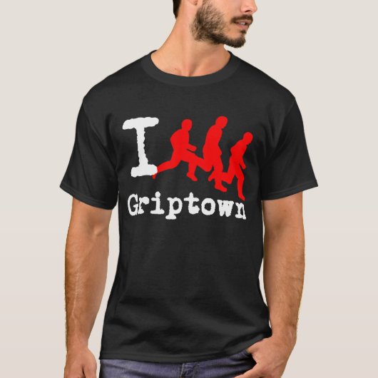Ik run Griptown door: Duur T - shirts (Voorkant)