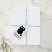 Ik run het huis - Knuffelkat - Cadeaubijsluiter Cadeaulabel (Met Touw)