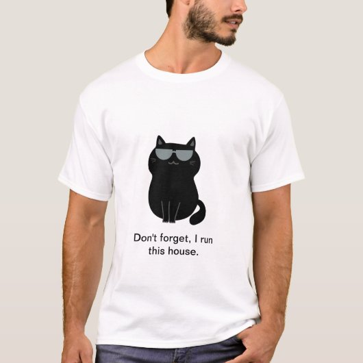 Ik run het huis - Lieve Kat T-shirt (Voorkant)