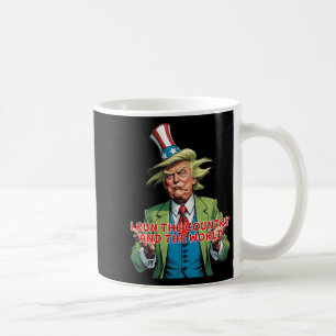 Ik run het land en de wereld grappig Trump Koffiemok
