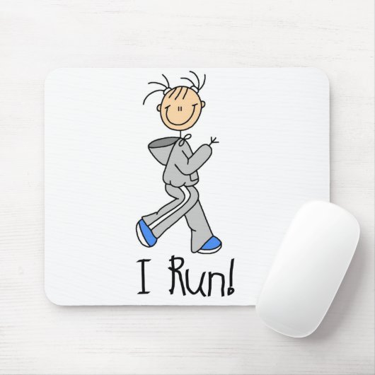 Ik run Mousepad Muismat (Met muis)