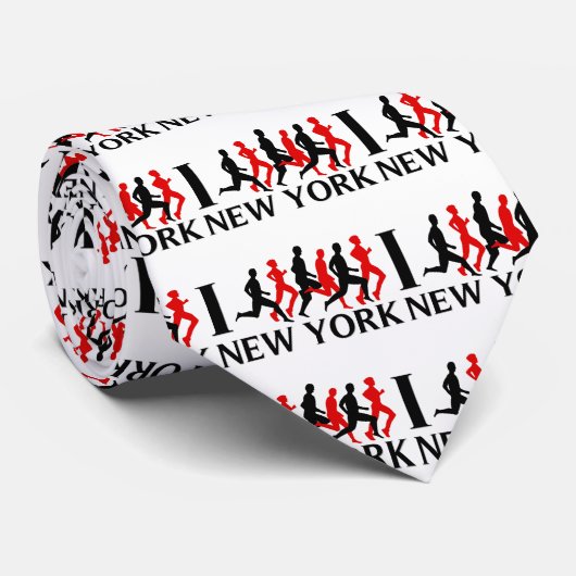 IK RUN NIEUW YORK STROPDAS (Opgerold)