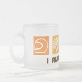 IK RUN OP 2 JZ Coffee Cup Matglas Koffiemok (Links)