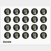 Ik run wiet horror films schedel plezier Halloween Ronde Sticker (Vel)