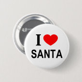 IK ❤️ SANTA IK HOU VAN SANTA I HEART SANTA RONDE BUTTON 5,7 CM (Voorkant /achterkant)