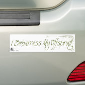 Ik schaak mijn nageslacht bumpersticker (Op auto)
