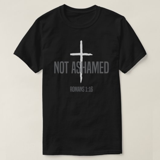 Ik schaam me niet voor het evangelie Lichtgewicht  T-shirt (Design voorkant)
