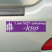 Ik schaam me niet voor Jezus Bumpersticker (Op auto)