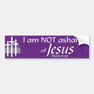 Ik schaam me niet voor Jezus Bumpersticker