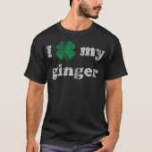 Ik schaam mijn gember St Patrick's Day Fit T-shirt (Voorkant)