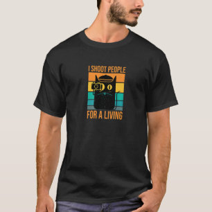 Ik schaar mensen voor een levendige fotografie-kat t-shirt