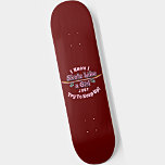 Ik Schaats als een meisje, probeer een skateboard<br><div class="desc">Elke Skateboarder Girl zal van deze houden - zie mijn winkel voor veel meer cadeauideeën over skateboarden.</div>
