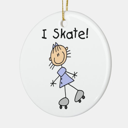 Ik Schaats Meisje Roller Skater Keramisch Ornament (Links)