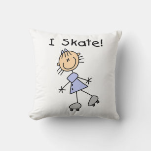 Ik Schaats Meisje Roller Skater Kussen