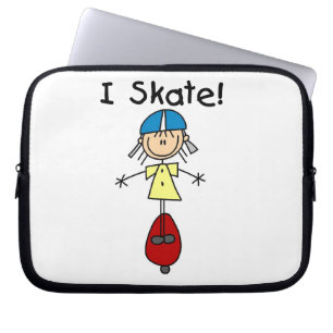 Ik Schaats Skateboarden Meisje Laptop Sleeve