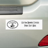 Ik schafte mensen fotograaf's camera B&W Bumpersticker (Op auto)