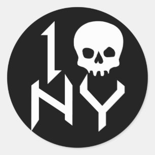 Ik Schedel NY Sticker
