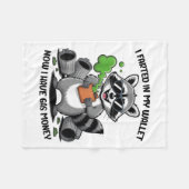 Ik scheef in mijn portemonnee nu heb gas geld grap fleece deken (Voorkant (Horizontaal))