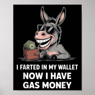 Ik scheef in mijn portemonnee nu heb ik gasgeld gr poster