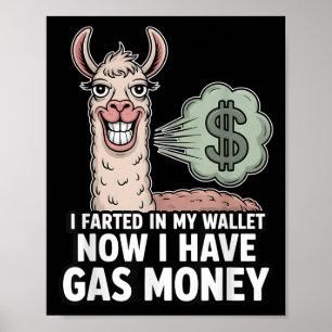 Ik scheef in mijn portemonnee nu heb ik gasgeld gr poster