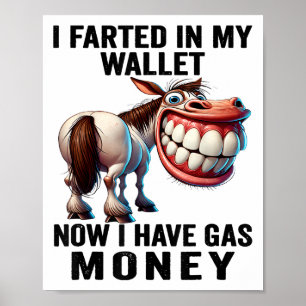 Ik scheef in mijn portemonnee nu heb ik gasgeld gr poster