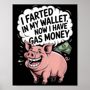 Ik scheef in mijn portemonnee nu heb ik gasgeld gr poster