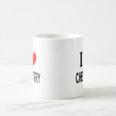 Ik ❤️ SCHEIKUNDE Ik HOU VAN SCHEIKUNDE Ik HEB SCHE Koffiemok (Center)