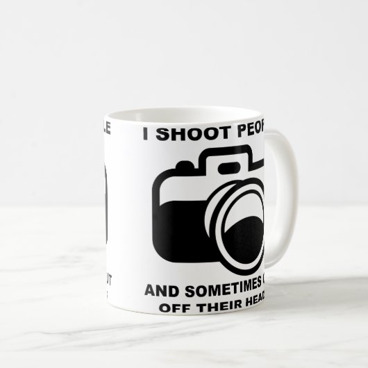 Ik schep mensen Funny Fotografie Fotografe Mok (Voorkant rechts)