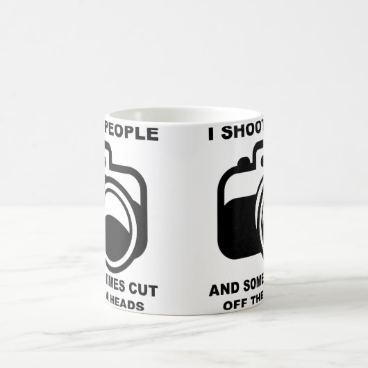 Ik schep mensen Funny Fotografie Fotografe Mok (Center)