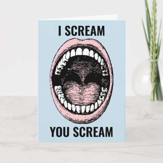 IK SCHERM U SCHERM VOOR ICE CREAM BIRTHDAY KAART (Voorkant)