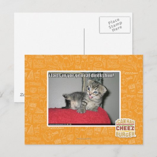 Ik scheten in je generaal direkshun briefkaart (Voorkant / Achterkant)