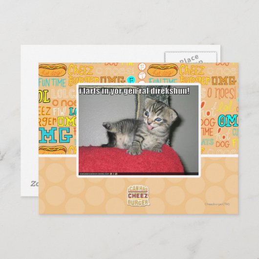 Ik scheten in je generaal direkshun briefkaart (Voorkant / Achterkant)