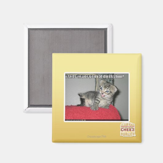 Ik scheten in je generaal direkshun magneet (Voorkant / Achterkant)