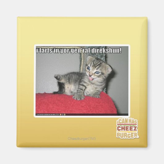 Ik scheten in je generaal direkshun magneet (Voorkant)