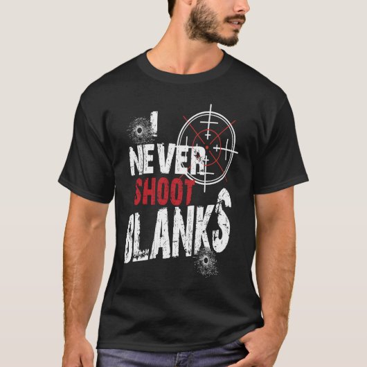 Ik schiet geen Blanks in New Dad Zwangerschap Anno T-shirt (Voorkant)