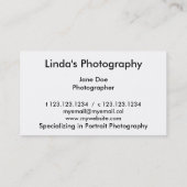 Ik schiet je neer visitekaartje (Achterkant)