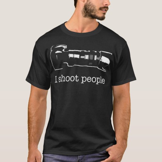 Ik schiet mensen camera fotografie grappig _1 t-shirt (Voorkant)