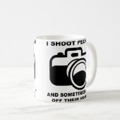 Ik Schiet Mensen Grappig Fotografie Fotograaf Mok (Voorkant rechts)