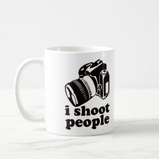 Ik schiet mensen neer! koffiemok (Links)