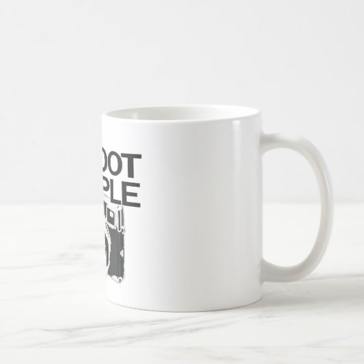 Ik schiet mensen neer koffiemok (Rechts)
