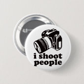 Ik schiet mensen neer! ronde button 5,7 cm (Voorkant /achterkant)